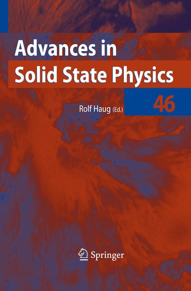 Produktbild: Advances in Solid State Physics 46