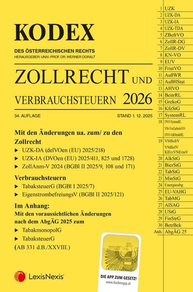Produktbild: KODEX Zollrecht 2026