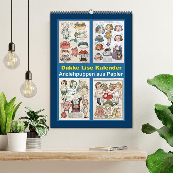Produktbild: Dukke Lise Kalender - Anziehpuppen aus Papier (Wandkalender 2026 DIN A2 hoch), CALVENDO Monatskalender