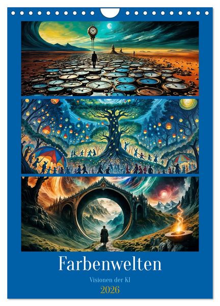 Produktbild: Farbenwelten (Wandkalender 2026 DIN A4 hoch), CALVENDO Monatskalender