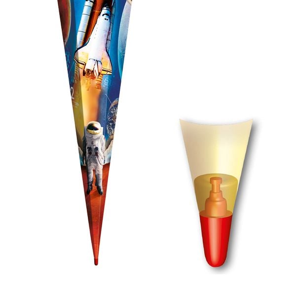 Produktbild: Motivschult&uuml;te, Weltraum, 85cm, Silbert&uuml;ll