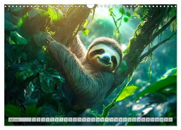 Produktbild: Wildes Leben im Regenwald (Wandkalender 2026 DIN A3 quer), CALVENDO Monatskalender