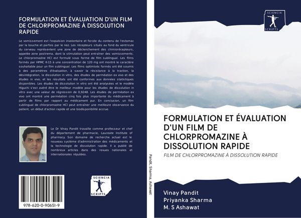 Produktbild: Formulation Et &Eacute;valuation D'un Film De Chlorpromazine &Agrave; Dissolution Rapide