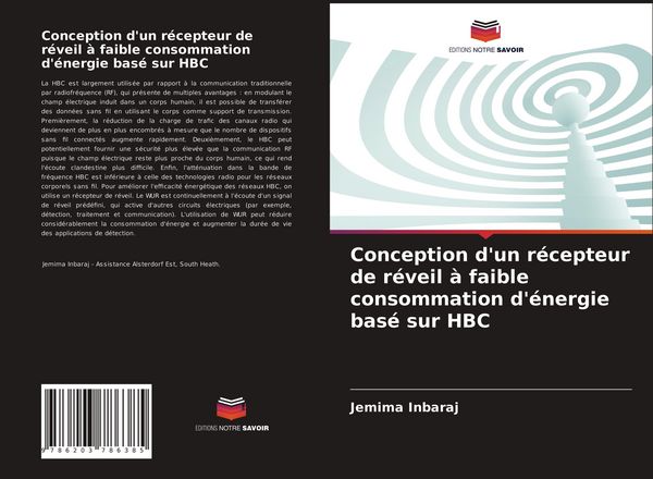 Produktbild: Conception d'un r&eacute;cepteur de r&eacute;veil &agrave; faible consommation d'&eacute;nergie bas&eacute; sur HBC