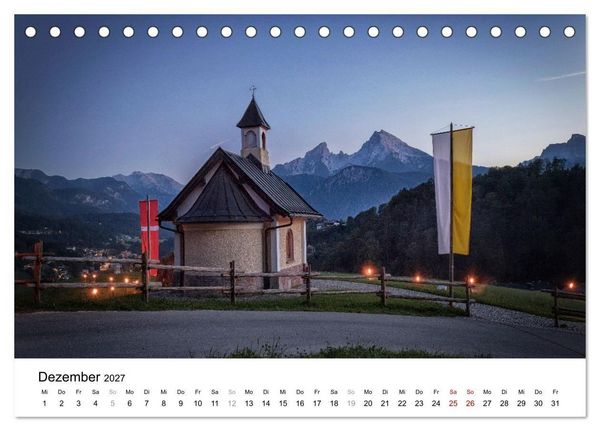 Produktbild: Berchtesgadener Land - Wanderhighlights in Bayern (Tischkalender 2027 DIN A5 quer), CALVENDO Monatskalender