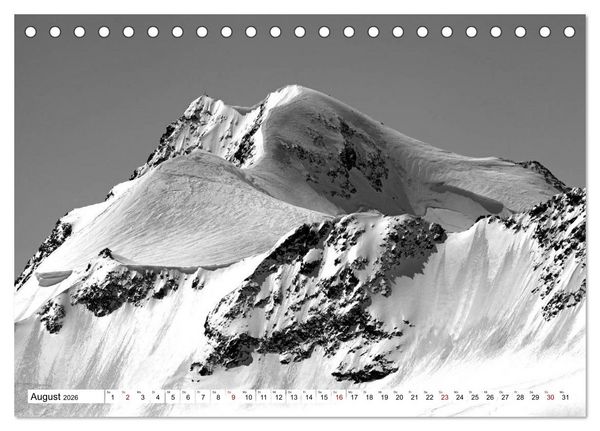 Produktbild: Dreitausender in den Alpen (Tischkalender 2026 DIN A5 quer), CALVENDO Monatskalender