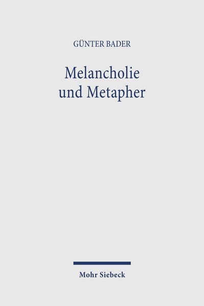 Produktbild: Melancholie und Metapher