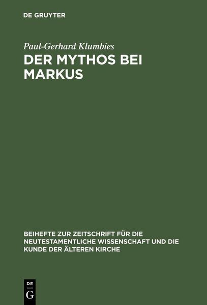 Produktbild: Der Mythos bei Markus