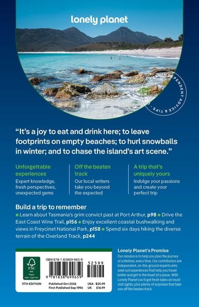 Produktbild: Lonely Planet Tasmania