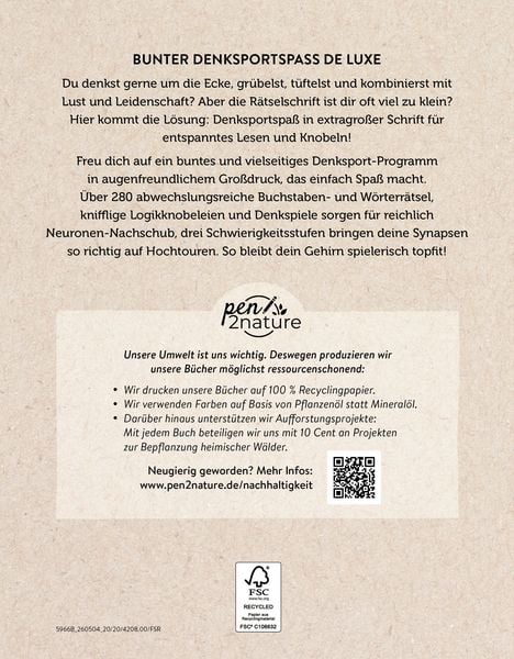 Produktbild: Gro&szlig;druck Denksport - Premium Edition