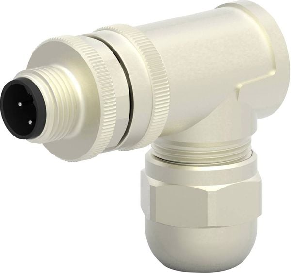 Produktbild: TE Connectivity T4113411041-000 Sensor-/Aktor-Steckverbinder, unkonfektioniert M12 Stecker, gewinkelt Polzahl Sensoren: 4 1 St.