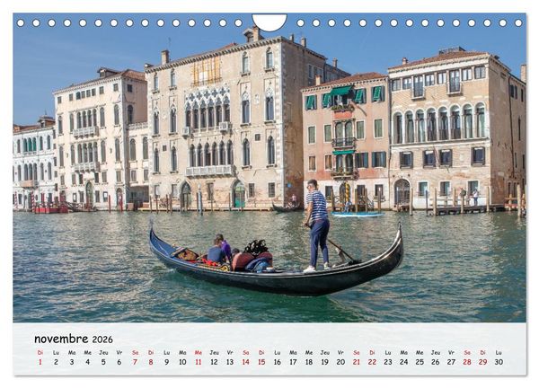 Produktbild: Venise - Un hommage imag&eacute; &agrave; la magie v&eacute;nitienne (Calendrier mural 2026 DIN A4 vertical), CALVENDO calendrier mensuel