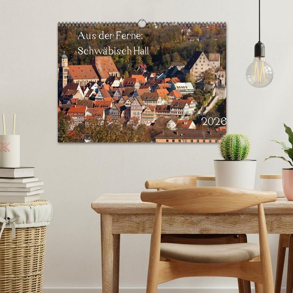Produktbild: Aus der Ferne: Schw&auml;bisch Hall 2026 (Wandkalender 2026 DIN A3 quer), CALVENDO Monatskalender
