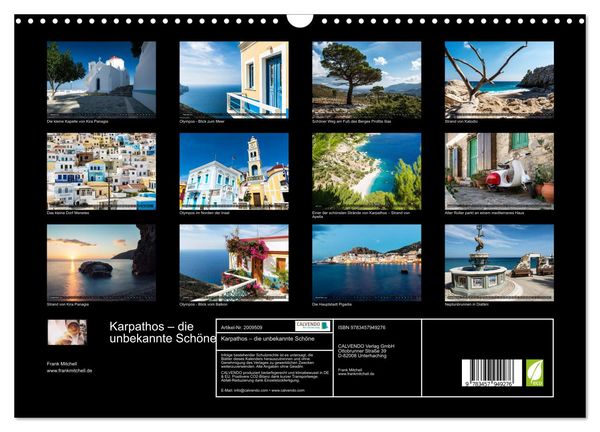 Produktbild: Karpathos &ndash; die unbekannte Sch&ouml;ne (Wandkalender 2026 DIN A3 quer), CALVENDO Monatskalender