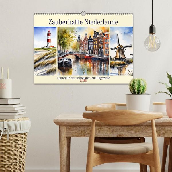Produktbild: Zauberhafte Niederlande (Wandkalender 2026 DIN A3 quer), CALVENDO Monatskalender