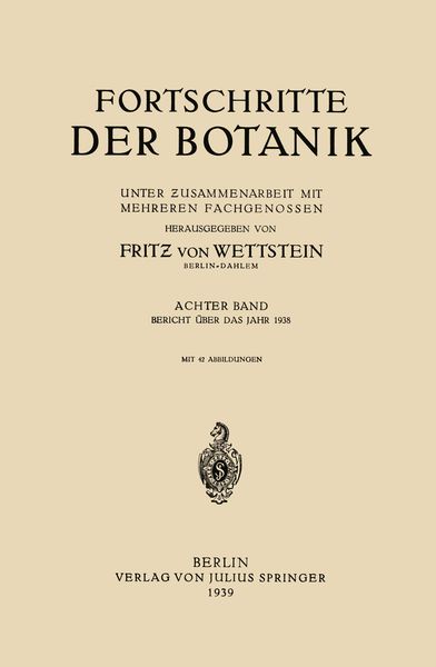 Produktbild: Fortschritte der Botanik
