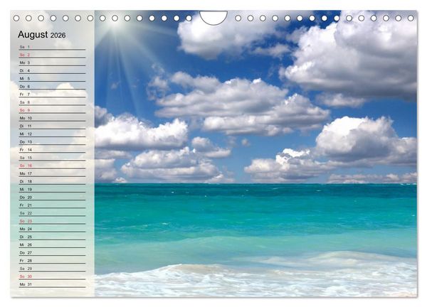 Produktbild: Traumstr&auml;nde (Wandkalender 2026 DIN A4 quer), CALVENDO Monatskalender
