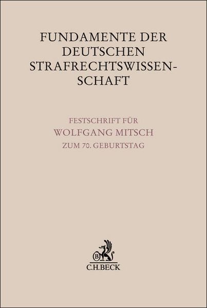 Produktbild: Fundamente der deutschen Strafrechtswissenschaft