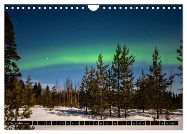 Produktbild: AURORA BOREALIS tanzt (Wandkalender 2026 DIN A4 quer), CALVENDO Monatskalender
