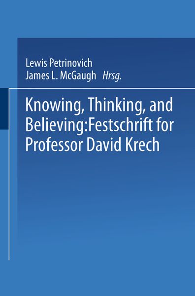 Produktbild: Knowing, Thinking, and Believing