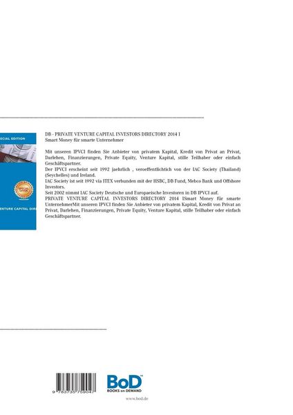 Produktbild: DB Private Venture Capital Investors Directory I - 2014