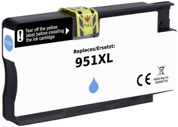 Produktbild: Renkforce Druckerpatrone ersetzt HP 951XL, CN046AE Kompatibel Cyan RF-5718848