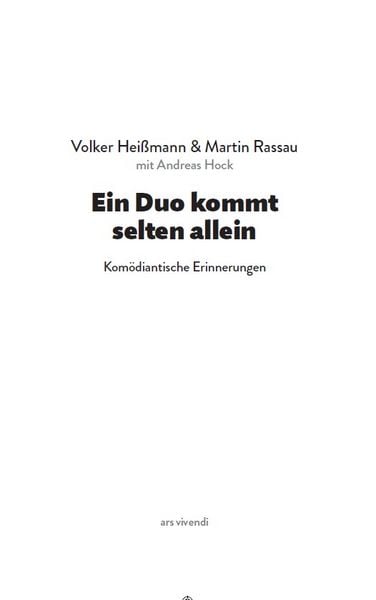 Produktbild: Ein Duo kommt selten allein