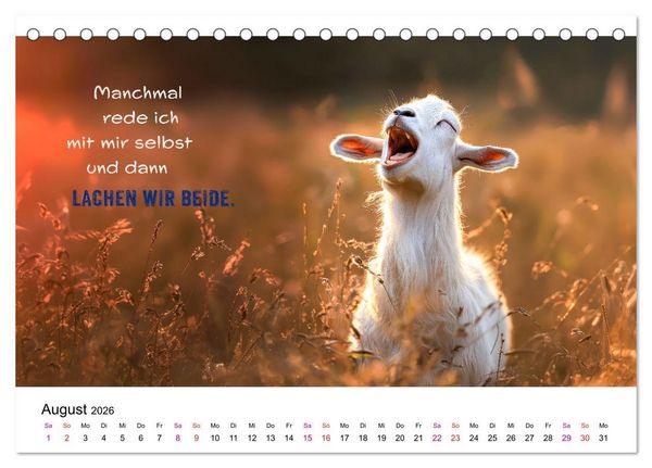Produktbild: Tierische Klugschei&szlig;er (Tischkalender 2026 DIN A5 quer), CALVENDO Monatskalender