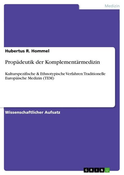 Produktbild: Prop&auml;deutik der Komplement&auml;rmedizin
