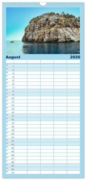 Produktbild: Familienplaner 2026 - Rhodos - eine Insel zum Verlieben mit 5 Spalten (Wandkalender, 21 x 45 cm) CALVENDO