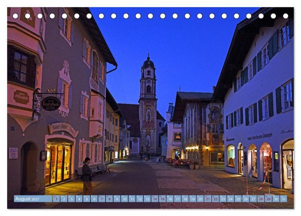 Produktbild: Mittenwald - Perle des Werdenfelser Landes (Tischkalender 2027 DIN A5 quer), CALVENDO Monatskalender