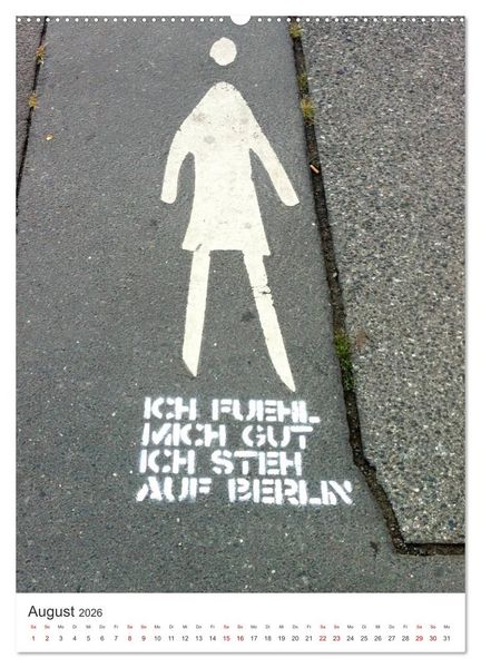 Produktbild: StreetArt Berlin (Wandkalender 2026 DIN A2 hoch), CALVENDO Monatskalender