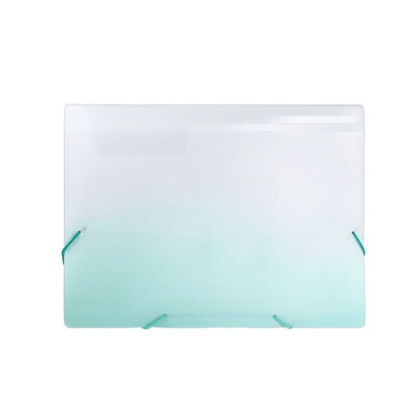 Idena Fächermappe PP Color Edition 12 Fächer weiß/petrol DIN A4