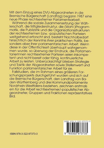 Produktbild: Rechtsextremisten in Parlamenten