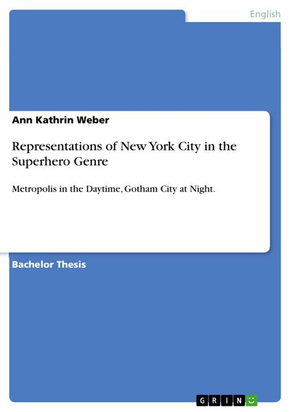 Produktbild: Representations of New York City in the Superhero Genre