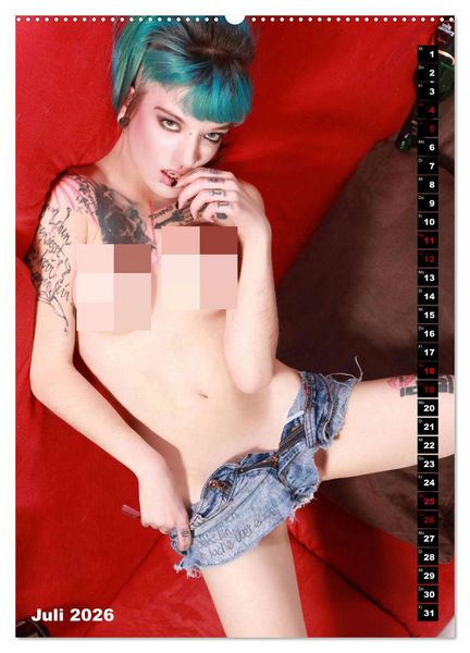 Produktbild: TATTOO TARTS - Inked Killer Babes (Wandkalender 2026 DIN A2 hoch), CALVENDO Monatskalender