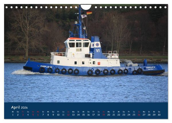 Produktbild: Schlepper im Hamburger Hafen (Wandkalender 2026 DIN A4 quer), CALVENDO Monatskalender