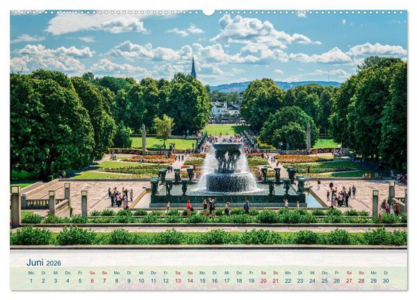 Produktbild: Norwegen von Oslo bis &Aring;lesund (hochwertiger Premium Wandkalender 2026 DIN A2 quer), Kunstdruck in Hochglanz