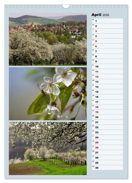Produktbild: Harmonie der Farben in Landschaft und Natur (Wandkalender 2026 DIN A3 hoch), CALVENDO Monatskalender
