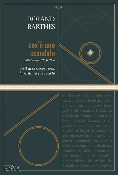 Produktbild: Cos'&egrave; uno scandalo. Testi su se stesso, l'arte, la scrittura e la societ&agrave;. Scritti inediti 1933-1980