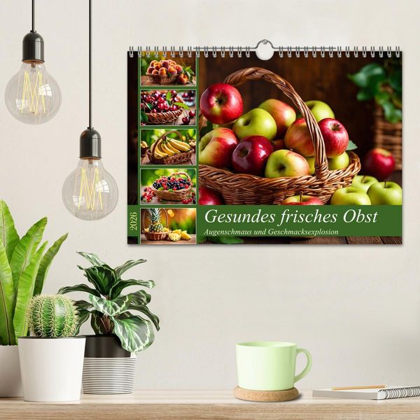 Produktbild: Gesundes frisches Obst (Wandkalender 2026 DIN A4 quer), CALVENDO Monatskalender