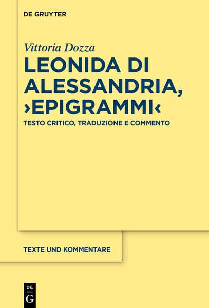 Produktbild: Leonida di Alessandria, &rsaquo;Epigrammi&lsaquo;