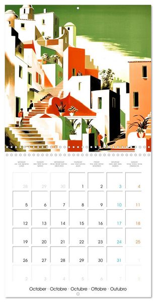 Produktbild: Illustrations promontoires (Calendrier mural carr&eacute; 2026 30x30 cm) Calendrier double avec une page pour vos prises de notes