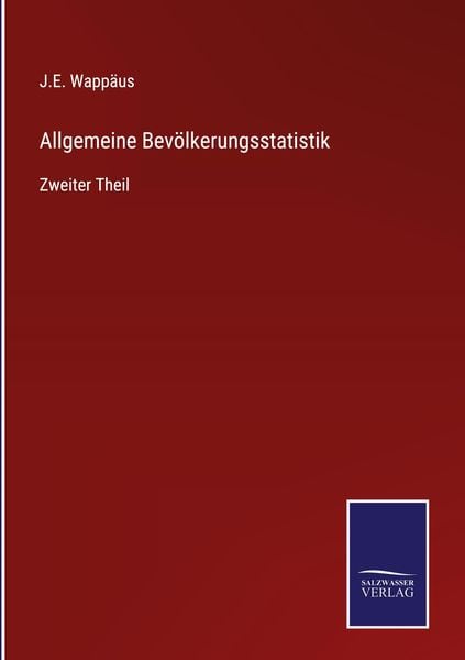 Produktbild: Allgemeine Bev&ouml;lkerungsstatistik