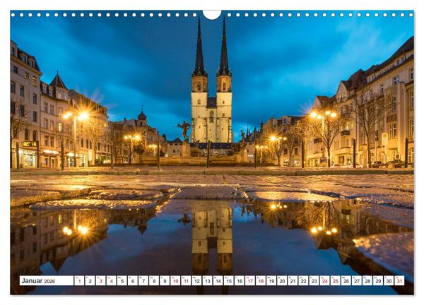 Produktbild: Halle-Saale - Meine Stadt im Spiegel (Wandkalender 2026 DIN A3 quer), CALVENDO Monatskalender