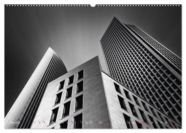 Produktbild: Monochrome Architektur (Wandkalender 2026 DIN A2 quer), CALVENDO Monatskalender