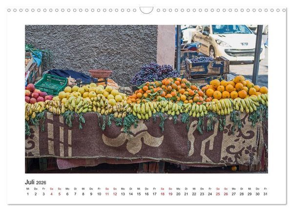 Produktbild: Marokko - Farbenfrohe M&auml;rkte (Wandkalender 2026 DIN A3 quer), CALVENDO Monatskalender