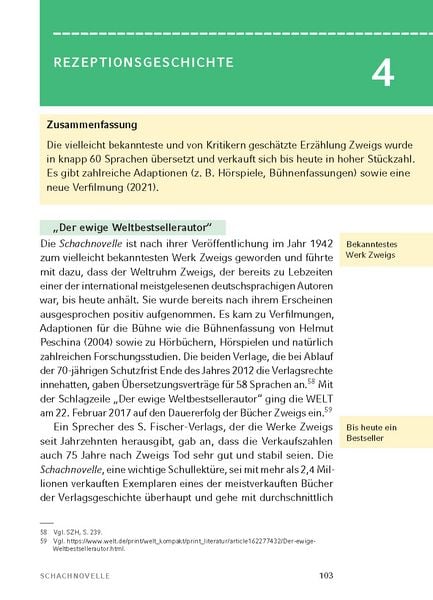 Produktbild: Schachnovelle von Stefan Zweig