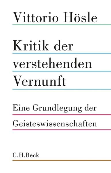 Produktbild: Kritik der verstehenden Vernunft