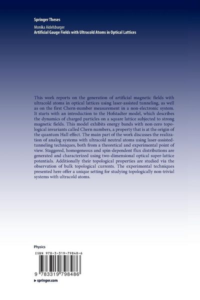 Produktbild: Artificial Gauge Fields with Ultracold Atoms in Optical Lattices